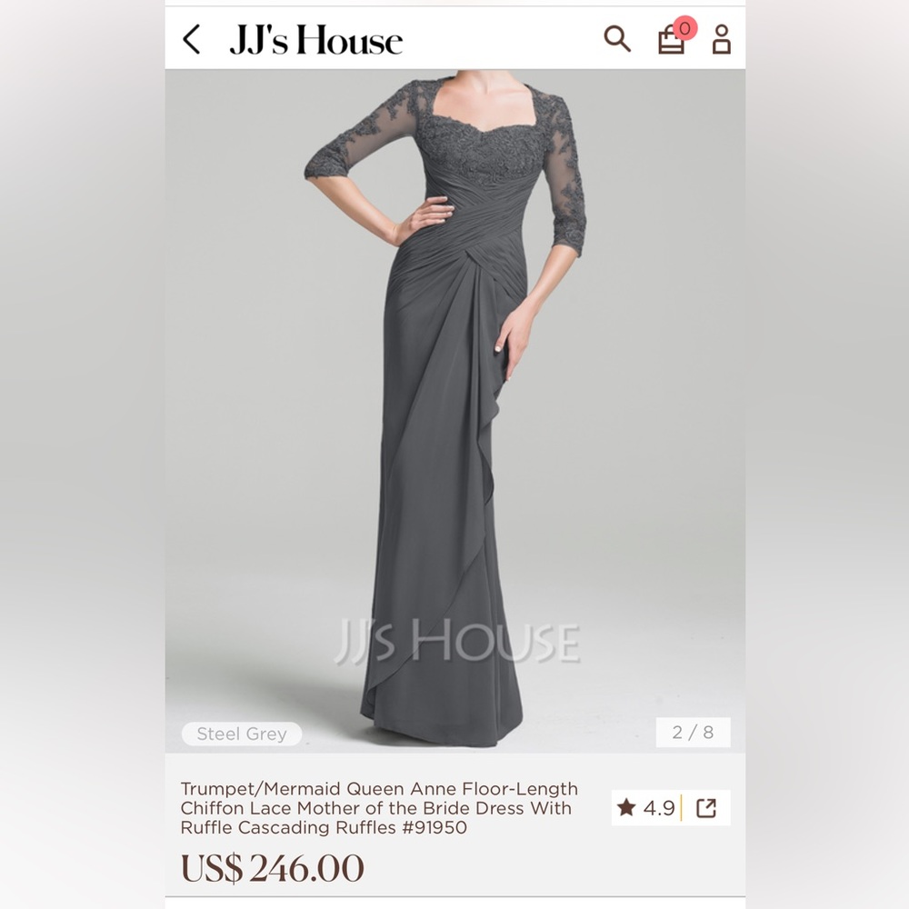 JJ’s house mother of the bride dress